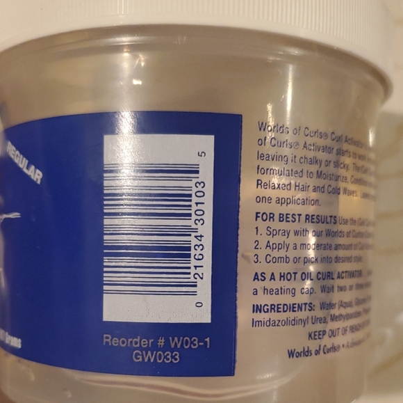 *: World of Curls The Original Gel 3 Steps In 1 Activator - Regular 32 Oz - Picture 4 of 6